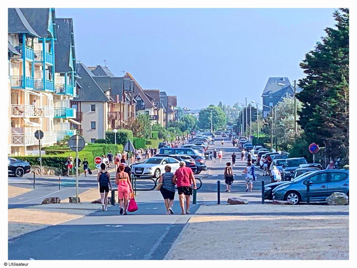 Cabourg, Appartement Plain Pied Avec Terrasse Acces Direct A La Plage 외부 사진