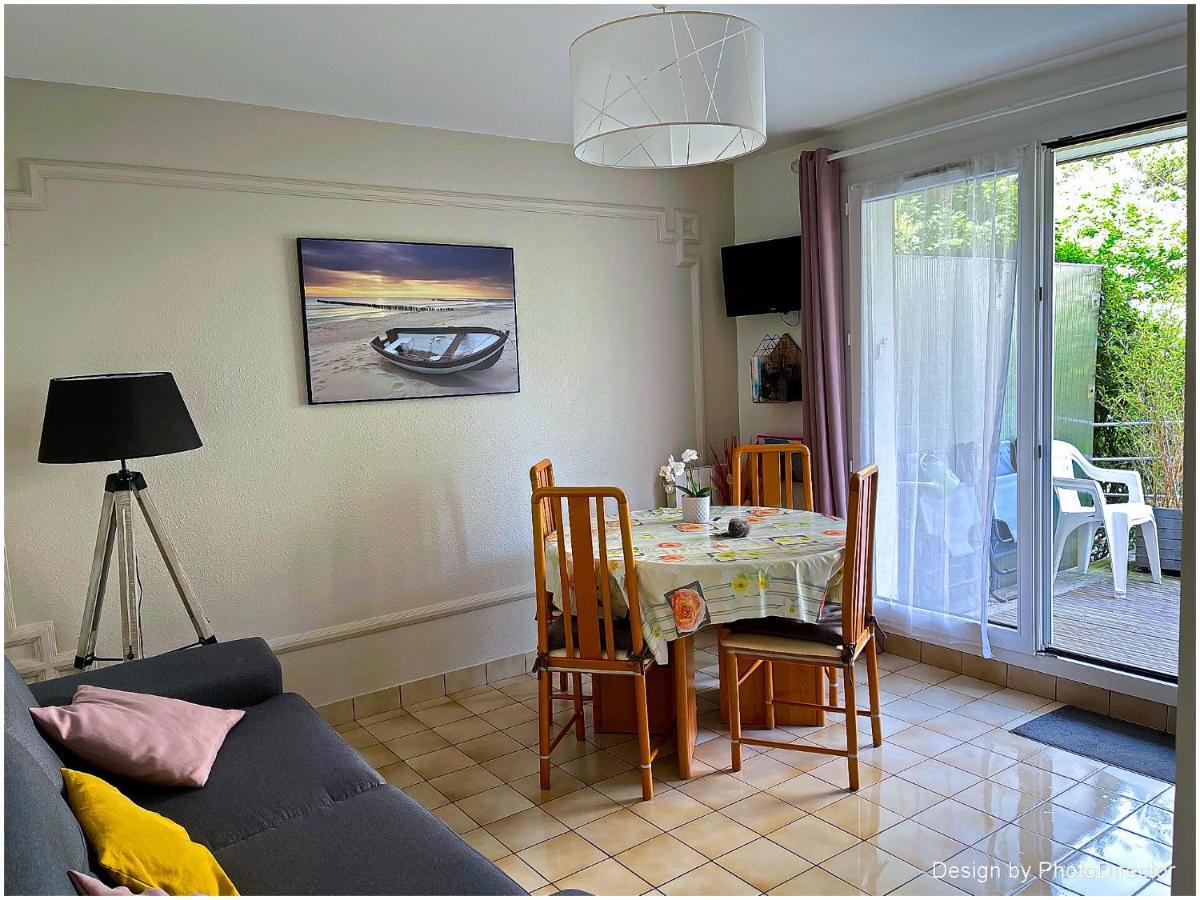 Cabourg, Appartement Plain Pied Avec Terrasse Acces Direct A La Plage 외부 사진